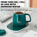 Boneroshop | Smart Ceramic Mug Heater Cup Coaster Warmer Thermostat Coffee Heating Electric Mug Set Milk Tea Heating Wat