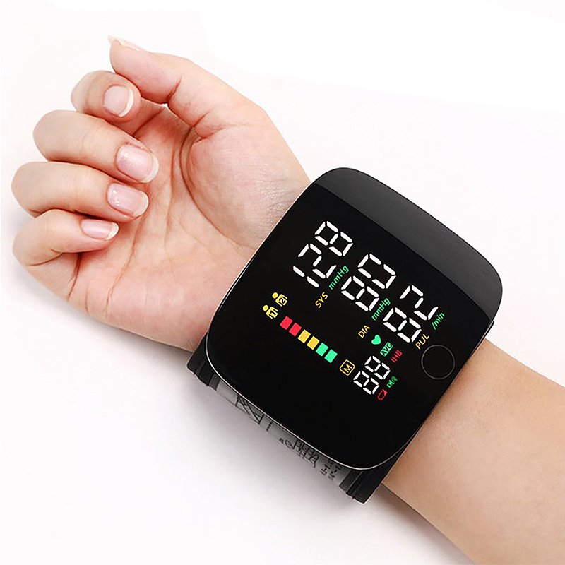 Smart Wrist Blood Pressure Monitor – Rechargeable with Voice Alerts