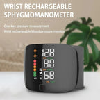 Smart Wrist Blood Pressure Monitor – Rechargeable with Voice Alerts