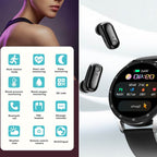 SmartLink Watch – Stylish Smartwatch with Integrated Earbuds