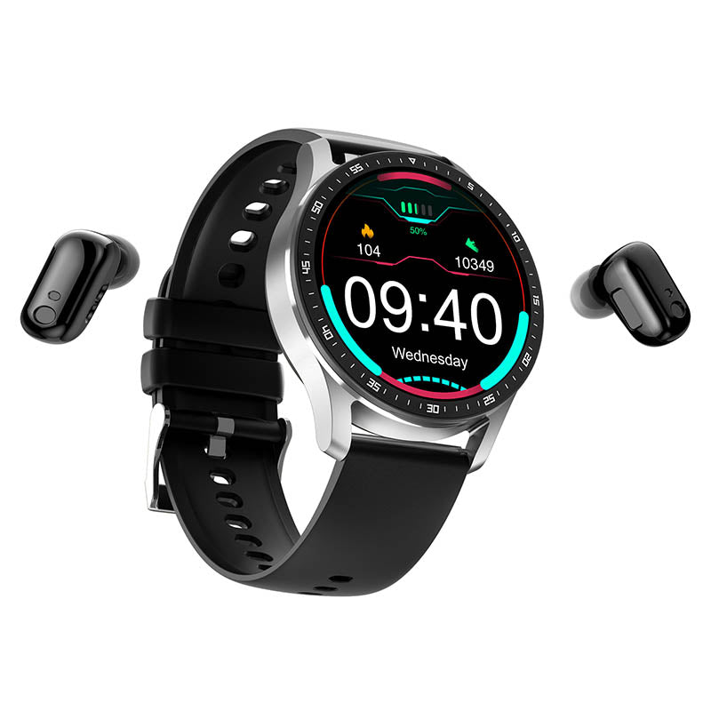SmartLink Watch – Stylish Smartwatch with Integrated Earbuds