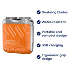 SmoothEdge | Rotary Electric Shaver – Dual-Ring Blades – Water-Resistant – Men's Grooming Boneroshop