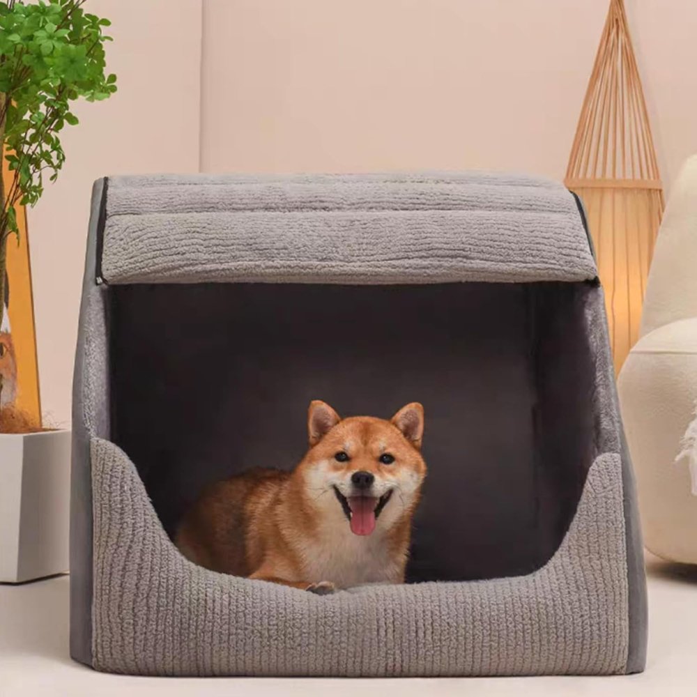 SnuggleHome Cosy & Warm Enclosed Pet Bed for Dogs