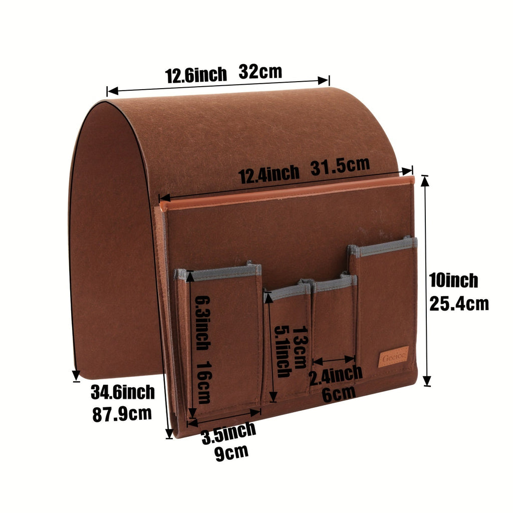 Sofa Armrest Organiser 5 Compartments