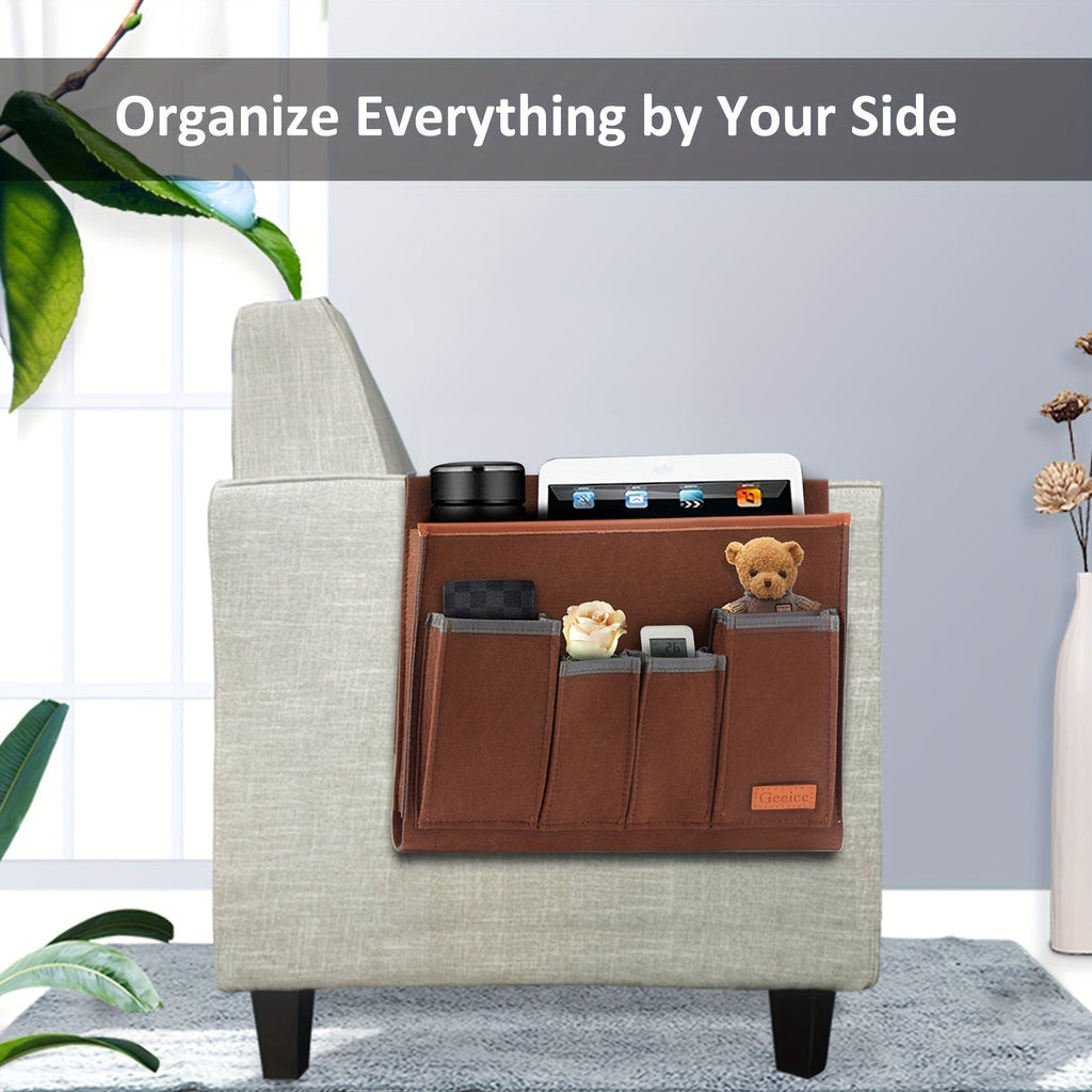 Sofa Armrest Organiser 5 Compartments