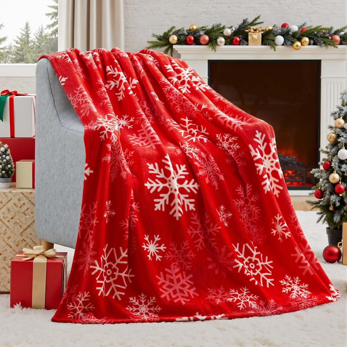 Soft Flannel Christmas Blanket – Festive Plush Throw