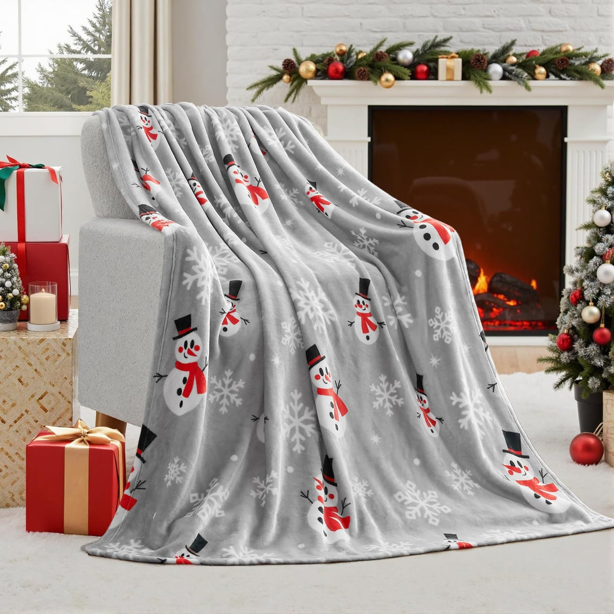 Soft Flannel Christmas Blanket – Festive Plush Throw