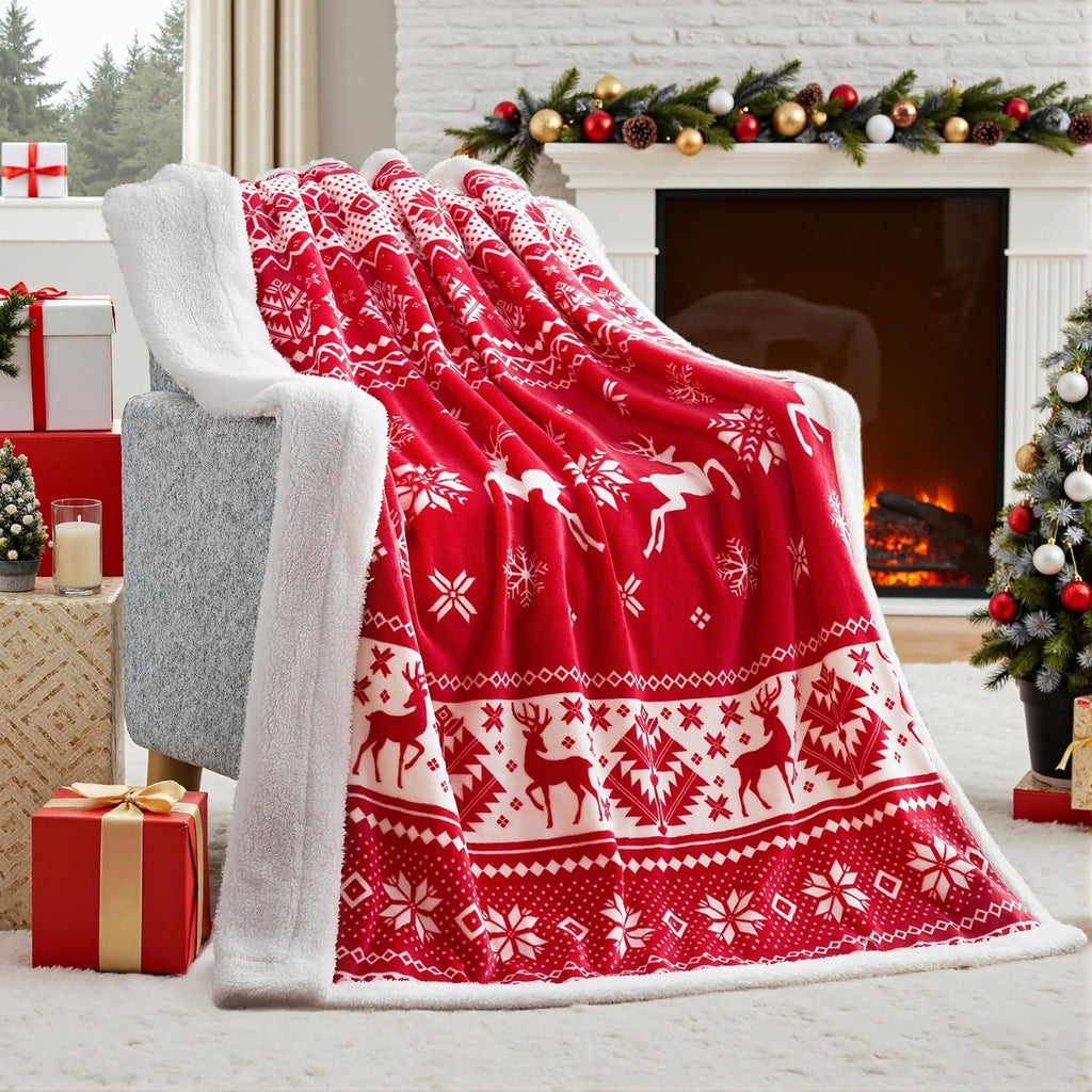 Soft Flannel Christmas Blanket – Festive Plush Throw