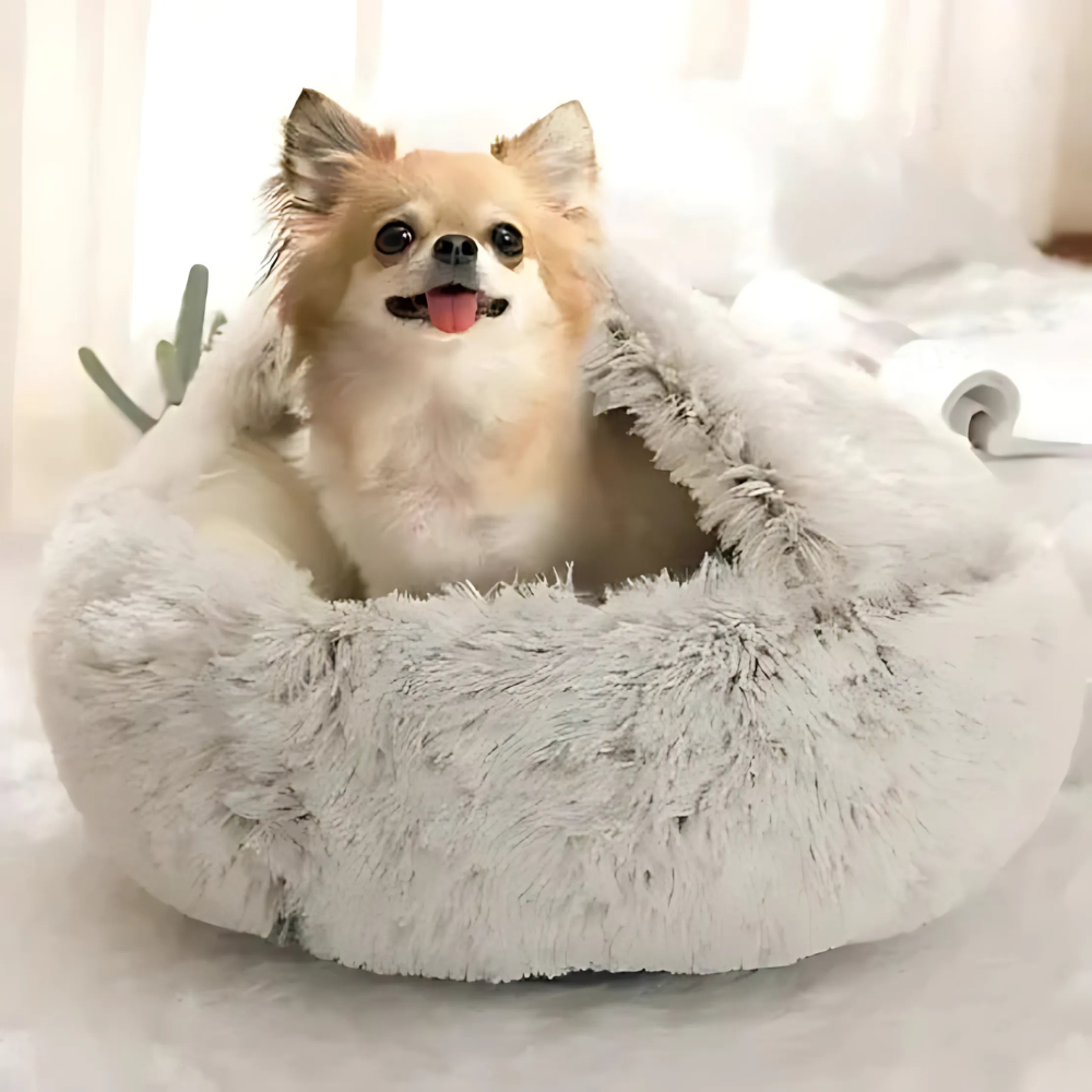 Soft Plush Dog Bed Cave House