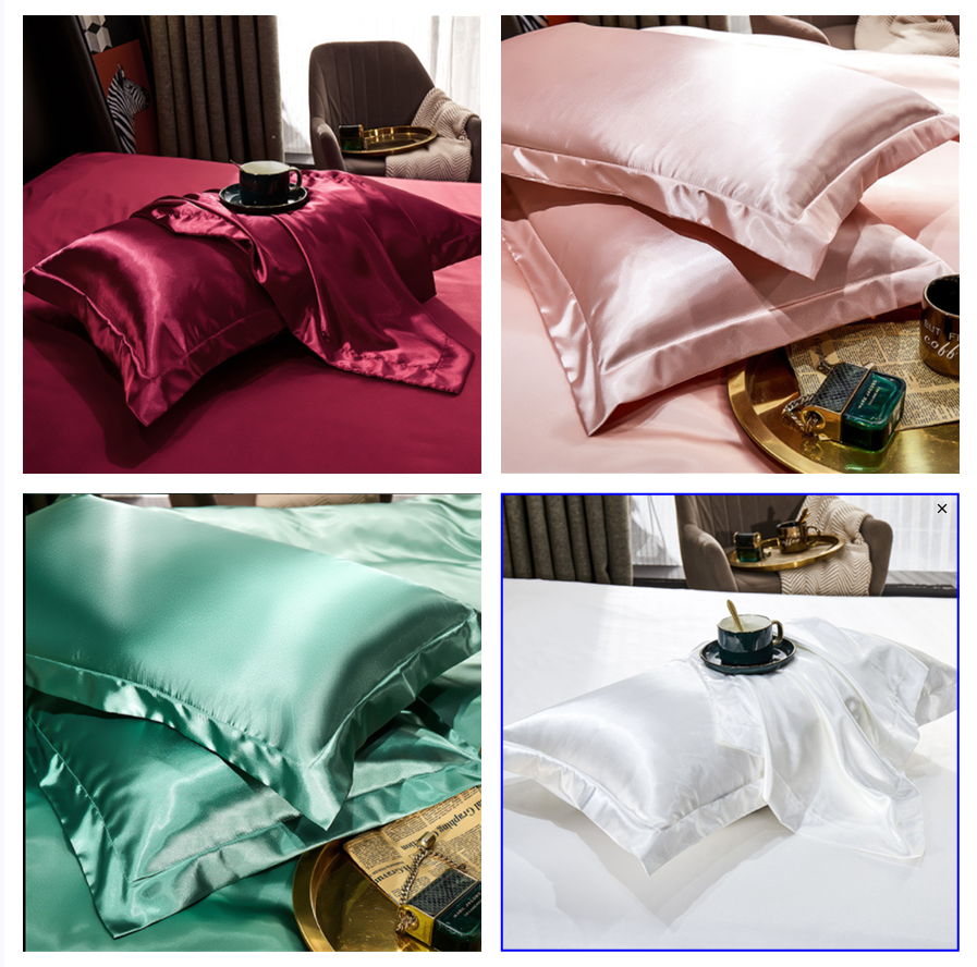 Soft Silk Satin Pillowcase – Hypoallergenic Mulberry Silk & Plant Fibre