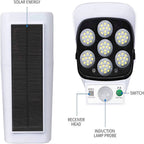 Solar Motion Sensor Light 77 LED | 2000 Lumens, 360 Degree Rotation, 3 Modes | Waterproof IP65 Outdoor Security