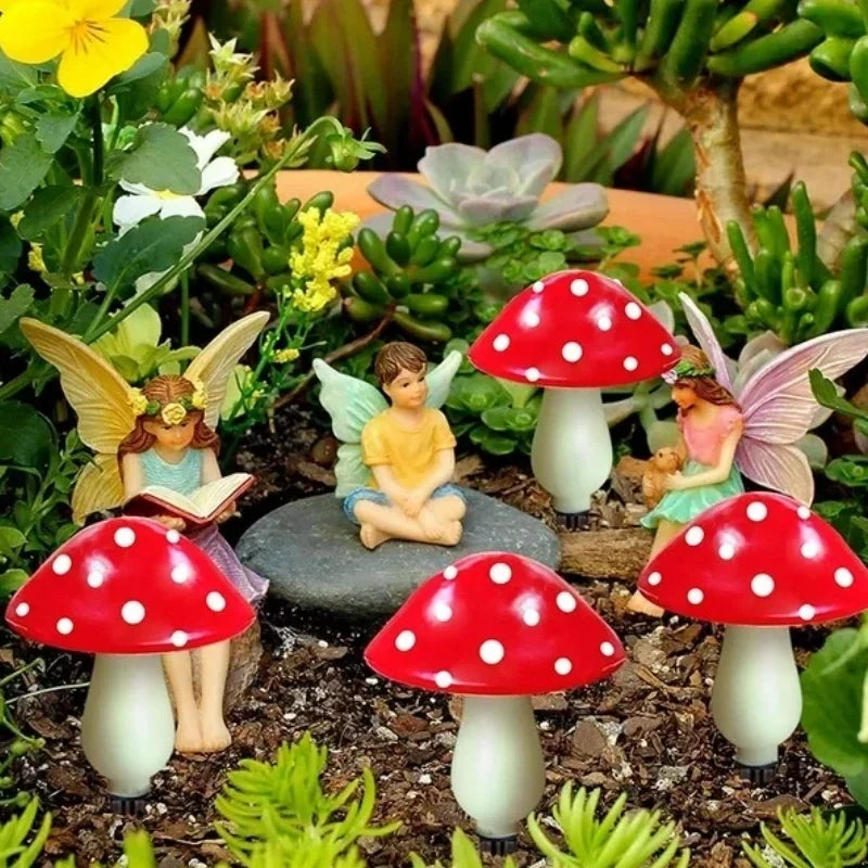 Solar Mushroom Garden Lights | Up to 20 LED Bulbs, 12.5 m String | IP65 Weatherproof, Dusk Sensor, 8 Light Modes