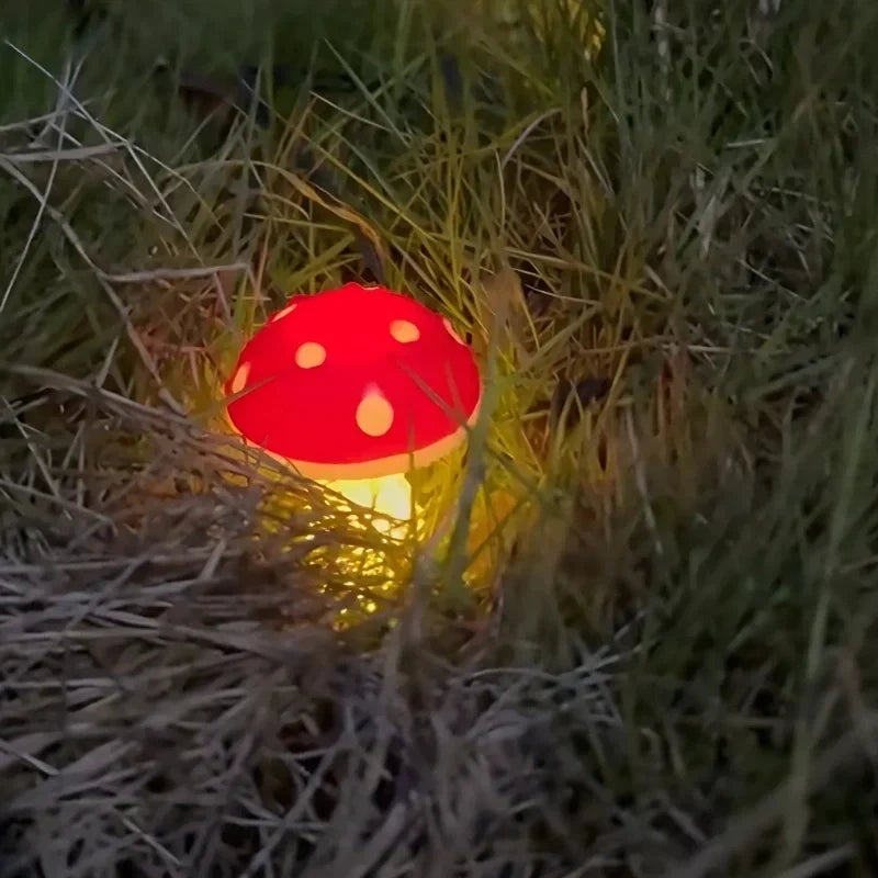 Solar Mushroom Garden Lights | Up to 20 LED Bulbs, 12.5 m String | IP65 Weatherproof, Dusk Sensor, 8 Light Modes