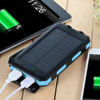 Solar Power Bank 20000mAh | Waterproof Shockproof Design | Solar + USB Charging, Multi-Mode LED Torch for Camping & Outd