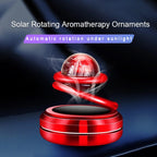 Solar-Powered 360° Rotating Car Air Freshener with Crystal Ball