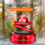 Solar-Powered 360° Rotating Car Air Freshener with Crystal Ball
