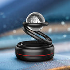 Solar-Powered 360° Rotating Car Air Freshener with Crystal Ball