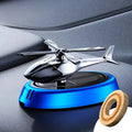 Solar-Powered Helicopter Car Air Freshener with Rotating Aromatherapy Diffuser