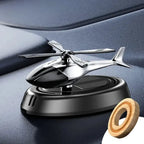 Solar-Powered Helicopter Car Air Freshener with Rotating Aromatherapy Diffuser