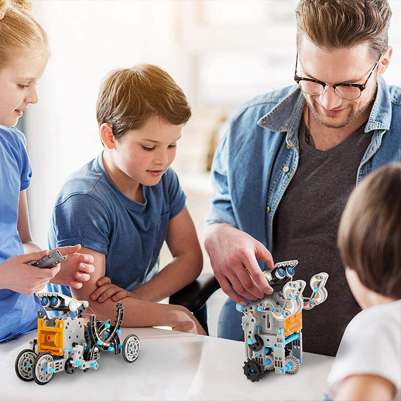 Solar Robot STEM Kit for Kids – 12-in-1 & 13-in-1 DIY Building Toy