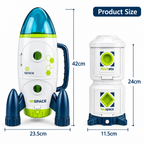 Space Mission Playset - Rocket, Shuttle, Space Station & Astronaut Figures