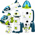 Space Mission Playset - Rocket, Shuttle, Space Station & Astronaut Figures