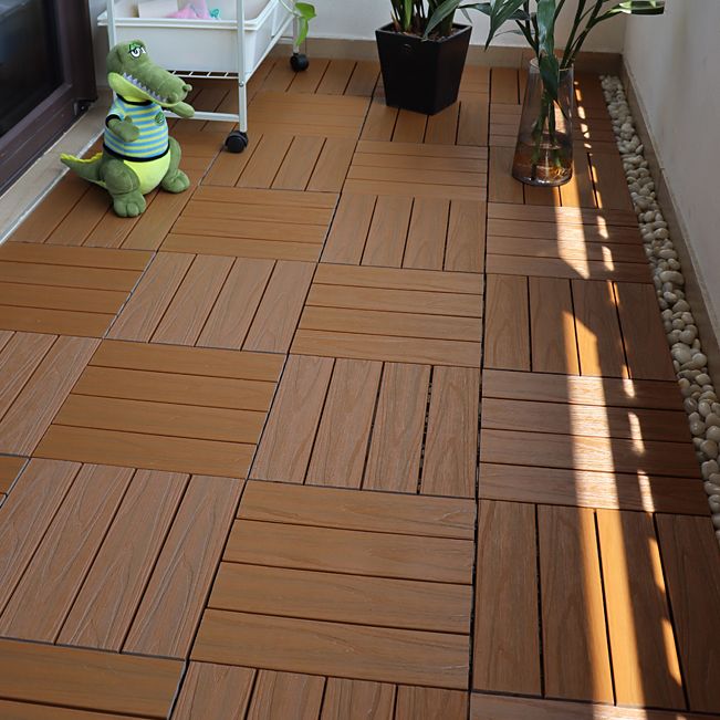 Square click parquet tiles – composite striped pattern tile set