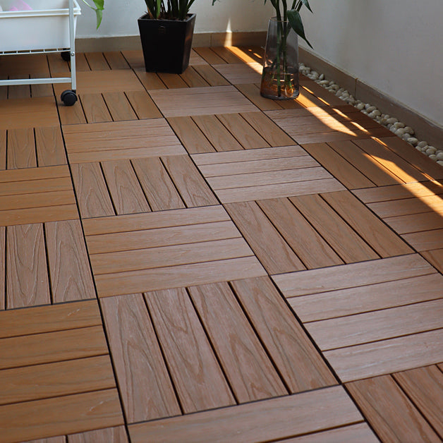 Square click parquet tiles – composite striped pattern tile set