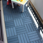Square click parquet tiles – composite striped pattern tile set