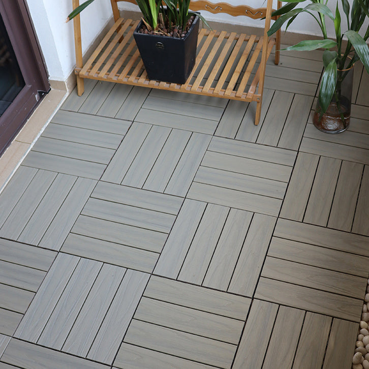 Square click parquet tiles – composite striped pattern tile set