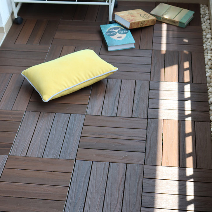 Square click parquet tiles – composite striped pattern tile set