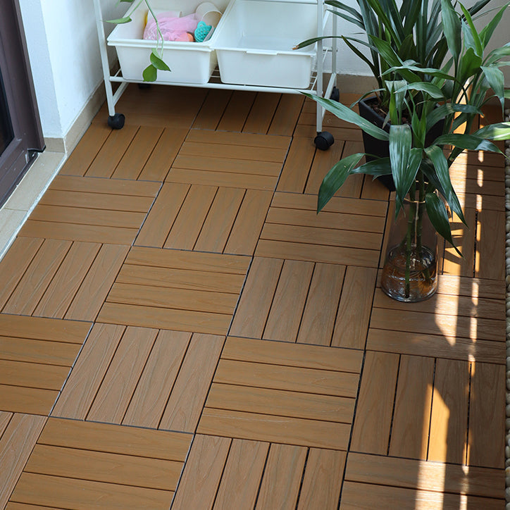 Square click parquet tiles – composite striped pattern tile set