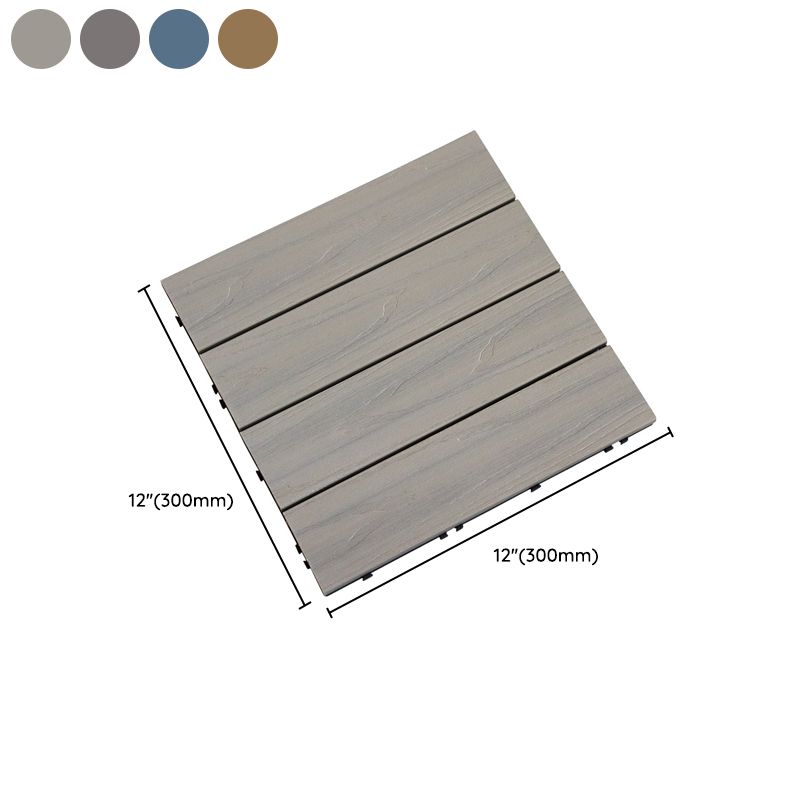 Square click parquet tiles – composite striped pattern tile set
