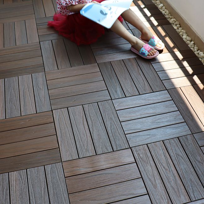Square click parquet tiles – composite striped pattern tile set