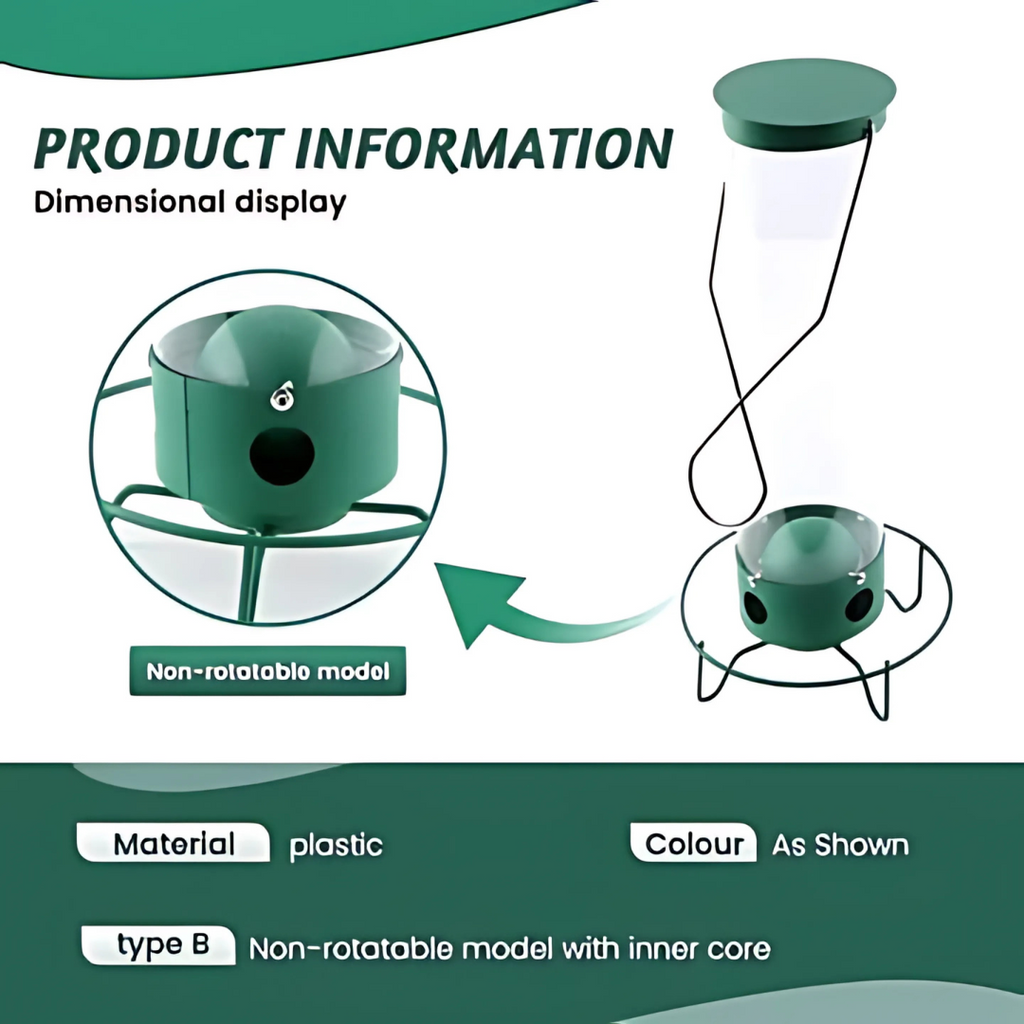 Squirrel-Proof Hanging Bird Feeder for Outdoor Use
