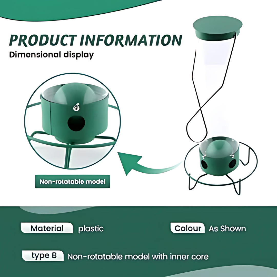 Squirrel-Proof Hanging Bird Feeder for Outdoor Use