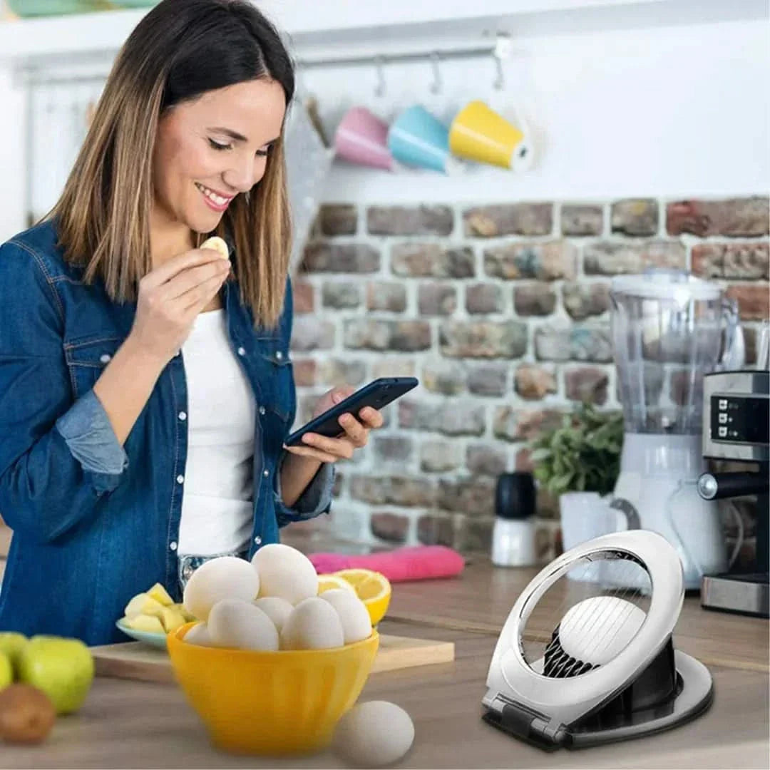 Stainless Steel 3-in-1 Egg Slicer