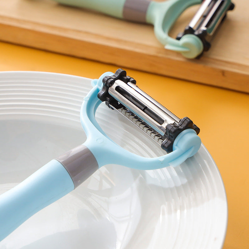 Stainless steel 3-in-1 multi-function peeler knife