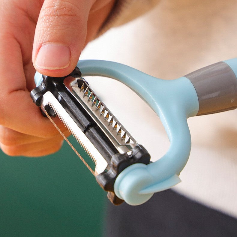 Stainless steel 3-in-1 multi-function peeler knife