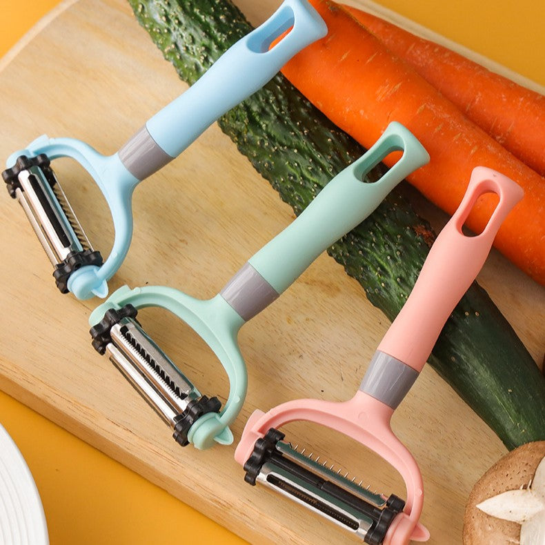 Stainless steel 3-in-1 multi-function peeler knife