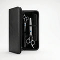 Stainless Steel Hair Scissors Set for Thinning and Cutting (Razor Comb & Case)