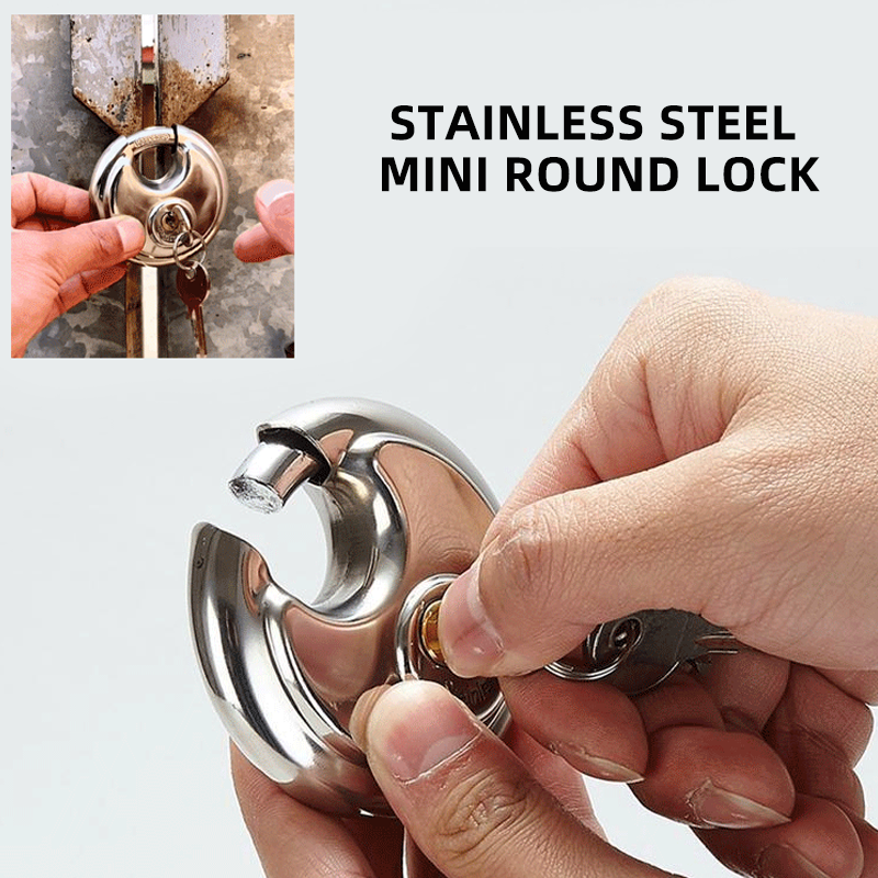 Stainless Steel Mini Round Padlock