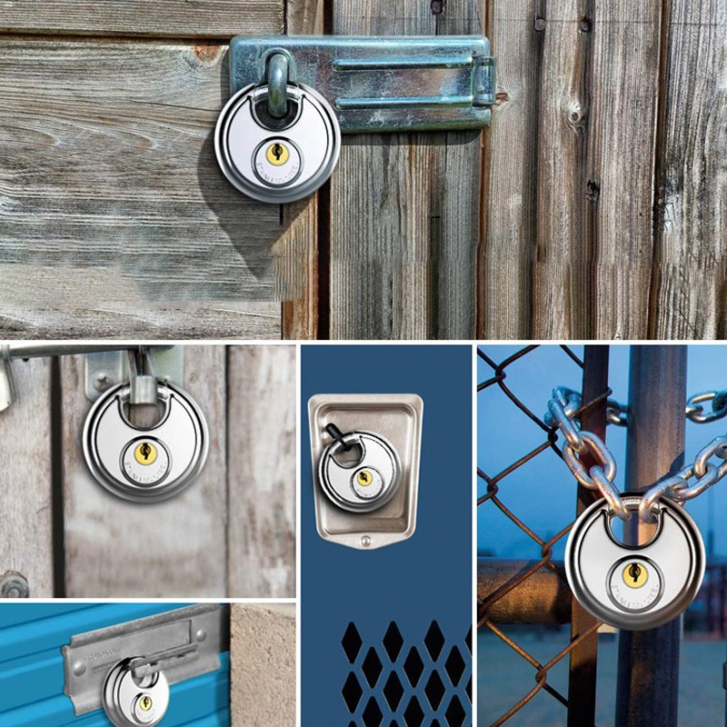 Stainless Steel Mini Round Padlock