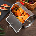 Stainless Steel Rotating Grill Basket – Even & Effortless Cooking
