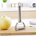 Stainless Steel Vegetable Peeler and Julienne Cutter, Double-Edged Blades