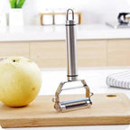 Stainless Steel Vegetable Peeler and Julienne Cutter, Double-Edged Blades