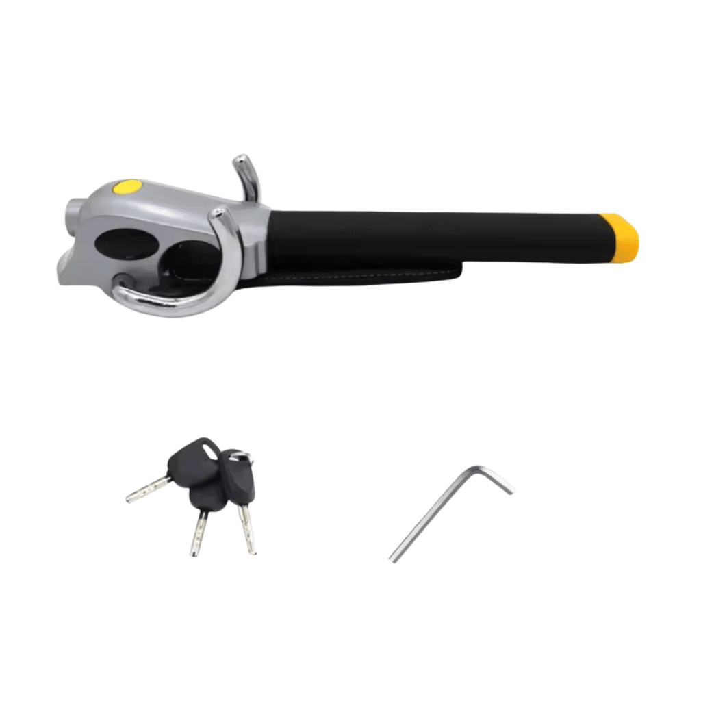 Steering Wheel Lock with Alarm Function and Triple Security