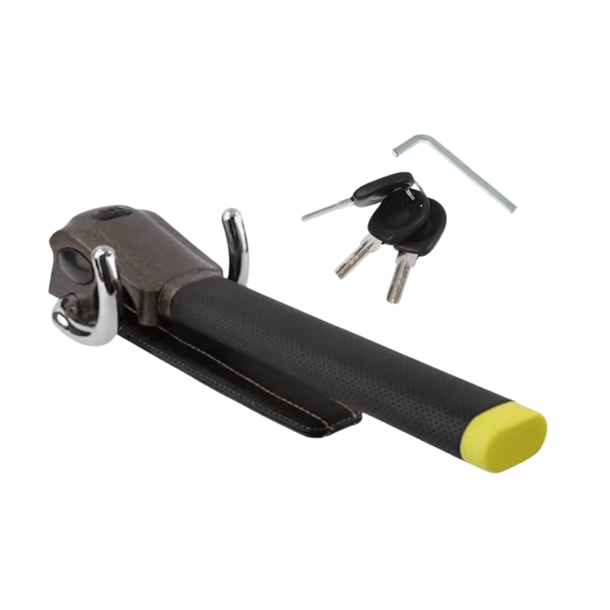 Steering Wheel Lock with Alarm Function and Triple Security