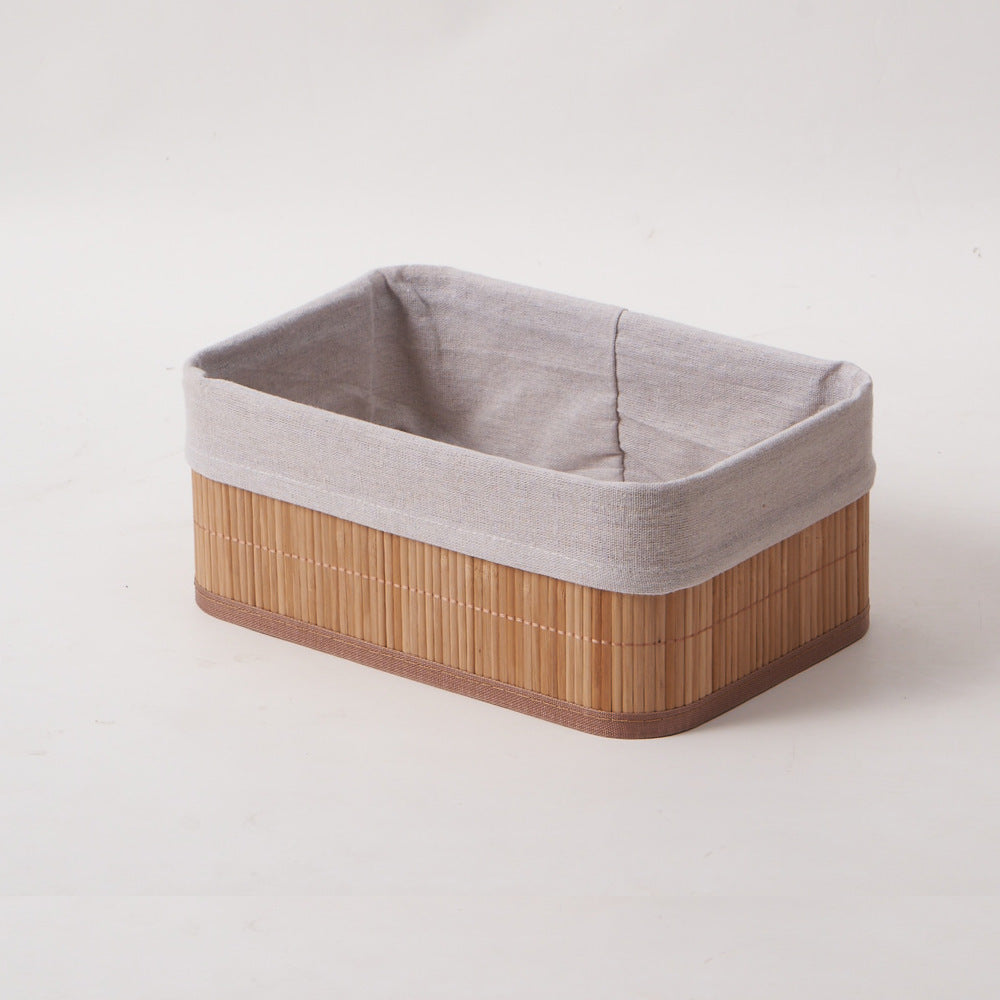 Storage Baskets with Decorative Fabric Insert
