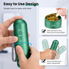 Storage box | Aluminium pill box with 7 compartments | Compact & shockproof | Capsovault